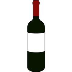 a bottle of wine with a red cap on the top is shown in black and white