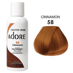 ADORE SEMI PERMANENT No Ammonia, No Peroxide, and No Alcohol. Adore’s exclusive formula offers a perfect blend of natural ingredients providing rich color, enhancing shine, and leaving hair soft and silky This product must not be used on eyebrows or eyelashes, as it may cause blindness. ABOUT THIS ITEM Vibrant Color Qu Spiced Amber Hair Color, Adore Hair Dye Black Women, Amber Hair Colors, Hairstyle Tools, Adore Hair Dye, Blonde And Blue Hair, Amber Hair, Temporary Hair Dye, Semi Permanent Hair Dye