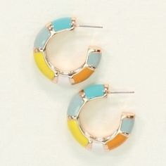 https://s3.commentsold.com/rush/products/KtNuFSJKMTkzxsSl05jWgo3IgNRE66WRrxbz5F60.jpeg Color Ways, Favorite Outfit, Gold Bracelet, Multi Color, Hoop Earrings, Drop Earrings, Pink, Gold, Color