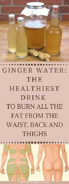 Ginger Water, Ginger Benefits, Health Tips For Women, Fat Burner Drinks, Health Drink, Health Info, Natural Medicine, Health Remedies