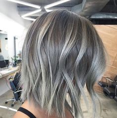 Hairdo Braid, Silver Bob, Haircut Gray Hair, Balayage Hairstyle, Hairstyle Braids, Silver Blonde Hair, Silver Highlights, Hair Girls