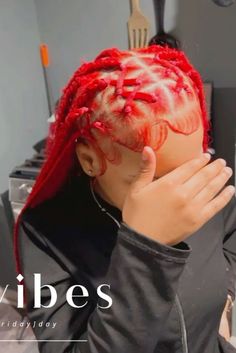 27. Dip in Blood Criss Cross Knotless Braids: Infuse vibrant blood-red color for a sexy masterpiece that celebrates your unique style Rubber Band Criss Cross Knotless Braids, Red And Black Twists, Braids Designs