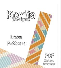 the front cover of koria designs loom pattern