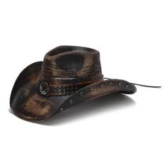 Patriotic Hats, Outback Hat, Mens Hats Fashion, Felt Cowboy Hats, Straw Cowboy Hat, Western Hat, Cowboy Style, Western Hats, Black Stains