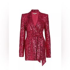 This Item Is New With Tags To Prevent Any Illegal Store Returns There Is A Line Through The Designer Name Designer Name, Embroidered Jacket, Badgley Mischka, Blazer Suit, Suit Jacket, Jackets & Coats, Jackets For Women, Pink, Women Shopping