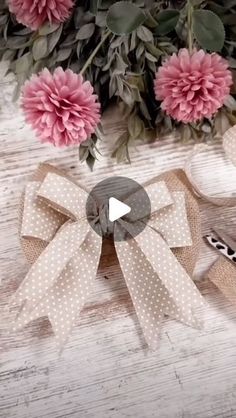 a video demonstrating how to make a ribbon bow