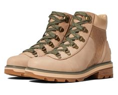 Women's SOREL Lennox™ Hiker STKD Waterproof | Zappos.com Sorel Lennox, Safari Outfits, Black Gums, Opal Studs, Sorel Womens, African Safari, Waterproof Boots, Green Leather, Synthetic Leather