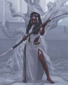 Warrior Aesthetic Female, Black Female Art, Concept Art Landscape, Warrior Goddess, Character Sketches, Art Disney, Black Characters, Arte Inspo, Poses References