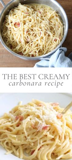 the best creamy carbonara recipe