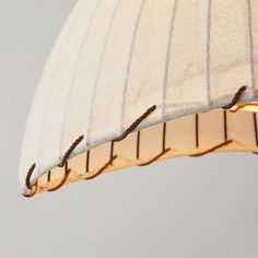 a close up view of a lamp shade