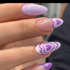 24 Pieces Press On Nails Color May Vary Due To Lighting Size One Size Condition New Comes With Mini Nail File And Glue Adhesive Strips Pastel Goth Nails, Fake Press On Nails, Purple Chrome Nails, Light Purple Nails, Chrome Nails Designs, Fake Nails With Glue, Party Nails, Nail Forms, Nailed It