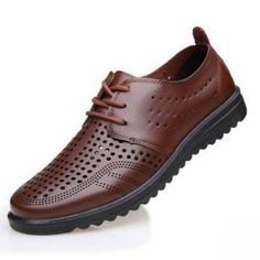 Department Name: Adult Item Type: casual shoes Closure Type: Lace-Up Outsole Material: Rubber Season: Summer Insole Material: PU Upper Material: PU Shoes Type: Loafers Lining Material: PU Feature: Breathable Pattern Type: Solid Summer Breathable Mesh : Shoes Mens Leather Men shoes: Casual Casual Brogue Leather Lace-up Shoes, Casual Summer Wingtip Lace-up Shoes, Spring Lace-up Leather Shoes With Perforated Toe Box, Casual Leather Shoes With Brogue Detailing, Casual Leather Brogue Shoes With Round Toe, Casual Leather Shoes With Brogue Detailing And Round Toe, Casual Oxfords With Textured Sole And Flat Heel, Casual Low-top Lace-up Shoes With Brogue Detailing, Casual Oxfords With Perforated Round Toe