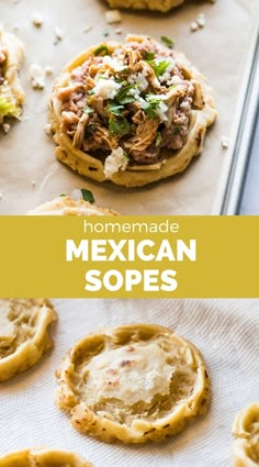 homemade mexican sopes are the perfect appetizer to serve