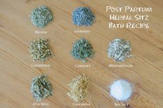 Andrea Deal, Homeopathy: Natural Recipe: Post Partum Herbal Sitz Bath Sitz Bath Postpartum, Bath Bags, Bath Soak Recipe, Herbal Bath Tea