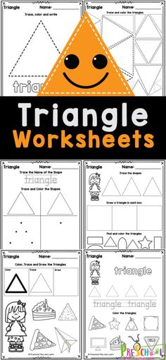 triangle worksheets with the title triangle worksheets