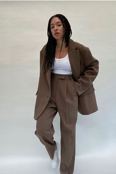 Brown Suit, Beige Outfit, Shein Outfits, Woman Suit Fashion, Brown Outfit, Business Outfit, Mode Inspo, Outfit Inspo Fall, 가을 패션