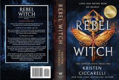 a book cover for the novel rebel witch