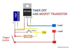 an image of a wiring diagram for a time off switch with most transistoor