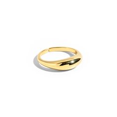 Drop ring - Slim - Shani Jacobi Jewelry Stackable 14k Gold Signet Ring, Modern Yellow Gold Stackable Signet Ring, Gold Ring Stack Chunky, Yellow Gold Snake-shaped 14k Gold Rings, 14k Gold Snake-shaped Ring, Gold Rings Jewelry, Precious Jewels, Gold And Silver, Statement Rings