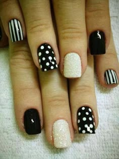 cute nails cute sky blue #nails #beauty Black And White Nail, Black And White Nail Designs, Nails 2014, Simple Decorations, White Nail Art, White Nail Designs, Thanksgiving Nails