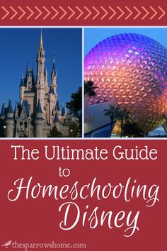 the ultimate guide to homeschooling disney at walt world with text overlay