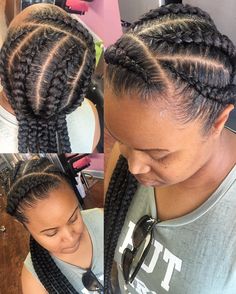 Goddess feed in braids Goddess Cornrow Braids, Goddess Feed In Braids, Feeder Braids Hairstyles, Feed Braids, 6 Braids, 2 Feed In Braids, Ghana Braids Hairstyles, Cornrow Styles, Scalp Braids