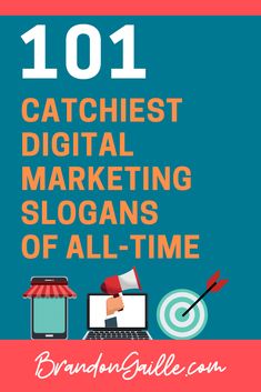 the cover of 1011 catchest digital marketing slogans of all time by brandon salee