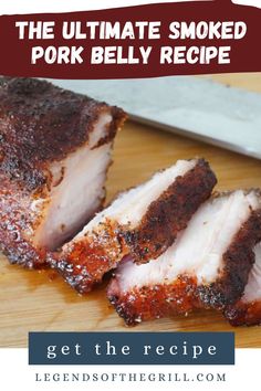 Sliced smoked pork belly Pork Belly Recipes Smoked, Roasted Pork Belly Recipe, Preserve Meat, Pork Belly Strips, Smoked Dishes, Smoker Recipes Electric, Homemade Sauce Recipes, Smoked Food