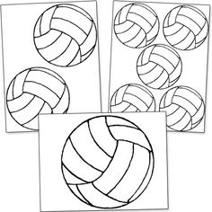 three different types of volleyball balls