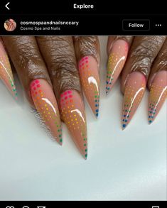 Stilleto Nails Designs, Dippin Dots, Sassy Nails, Diy Acrylic Nails, Stylish Nails Designs, Stiletto Nails Designs, Classy Acrylic Nails