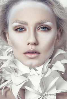 Volt Magazine | Miss White Winter Make Up, Editorial Make-up, Ghost Makeup, Angel Makeup