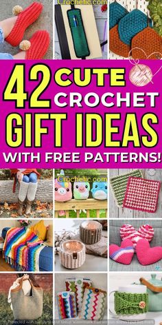 42 cute crochet gift ideas with free patterns for all kinds of crafts and projects