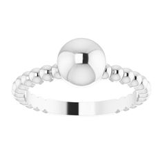 Approx. Shank Base Thickness: 1.6 mm Approx. Shank Base Width: 2.1 mm Stackable Pearl Ring In White Gold With Round Band, Stackable White Gold Pearl Ring With Round Band, Classic White Gold Round Jewelry, Stackable White Gold Pearl Ring, Custom Birthstone Ring, Birthstone Ring Mothers, Celestial Ring, Chevron Ring, Promise Rings For Her