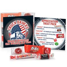 an american truck driver's appreciation treat pack