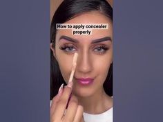 How to apply concealer properlymakeup shorts concealerYouTube Concealer Hacks, Makeup Hacks, Gorgeous Makeup, Skin Care Acne, Natural Look