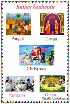 Indian Festivals Worksheets For Kids, Festival Worksheets For Grade 1, Festival Chart For School, Indian Festivals School Project, Festivals Of India Chart For Kids, National Festivals Of India Chart, Indian Festivals Chart, Festivals Of India Worksheet, National Festivals Of India