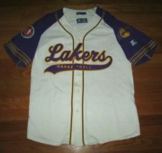 a baseball jersey with the word lakers on it