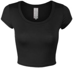 Basic Plain Crop Top, Trendy Black Scoop Neck Crop Top, Trendy Black Crop Top With Scoop Neck, Solid Color Seamless Cropped T-shirt, Solid Seamless Cropped T-shirt, Seamless Fitted Crew Neck Cropped T-shirt, Basic Black Crop Top With Scoop Neck, Basic Fitted Crew Neck Crop Top, Fitted Seamless Cropped T-shirt With Crew Neck