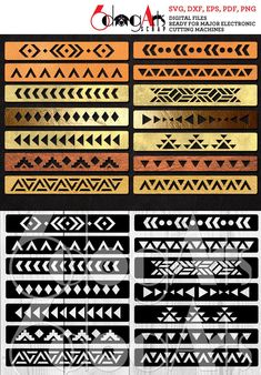 Bracelet En Cuir Diy, Electronic Scrap, Bracelet Template, Jewelry Template, Diy Leather Bracelet, Marquesan Tattoos, Motif Art Deco, Make It Easy, Bracelet Leather