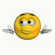 an emoticive yellow smiley face with two hands up and eyes wide open in front of the viewer