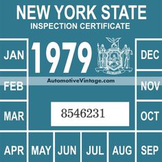 the new york state inspection certificate