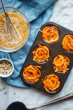 an image of some food that is in the muffin tin