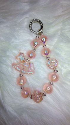 Pretty keychain, bag charm and also can be a phone charm, come with a free Transparent Phone Tether Tab. It has unicorn charm. Light pink color for girls. It is a good option for gift. Unicorn Charm, Keychain Bag, Light Pink Color, Phone Charm, Pretty And Cute, Keychains, Pink Color, Light Pink, Pink