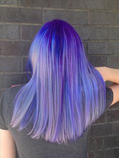 Like what you see? Follow me for more: @uhairofficial 2023 Haircolor, Brunette Ombre, Colorful Hairstyles, Natural Curly Hair Cuts, Purple Shades, Dye Ideas, Hair Color Blue, Hair Reference, Curly Hair Cuts