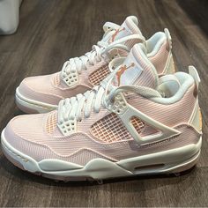 Cutest Jordans, Shoes For 6th Grade, Cute Jordans 4s, New Jordans Shoes 2024, Back 2 School Shoes, Cute Jordan 4, Jordan 4’s Pink, First Day Of School Shoes, Middle School Shoes