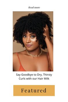 This is all you need to revive, define and moisturize your curls! Packed with vitamins and minerals, your curls will literally drink this milk up!