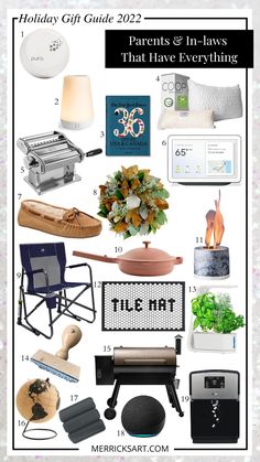 the holiday gift guide for parents and in - laws that have everything on display here