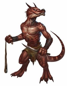 Kobold Warrior - Pathfinder PFRPG DND D&D d20 fantasy Humanoid Creatures