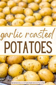 Crispy Roasted Potatoes With Garlic and Herbs Gold Potatoes In Oven, Toasted Potatoes Oven, Garlic Potatoes In Oven, Roast Potatoes In The Oven, Roasted Potatoes In Oven, Crispy Roasted Potatoes