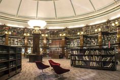 a large library filled with lots of books